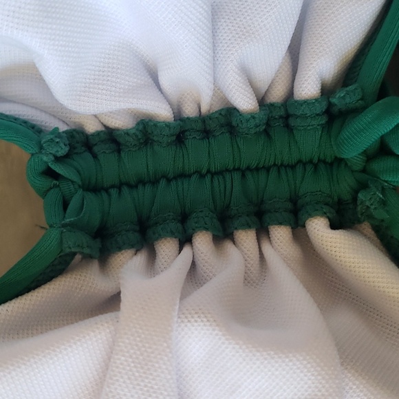 NWT Daci Swimsuit Ruched Front Full Lining Built in Cups Green Womens 18 W - Picture 13 of 16